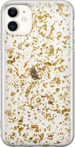 Morning Sparkle | Rose and Gold Flaked Clear Case iPhone Case get.casely 