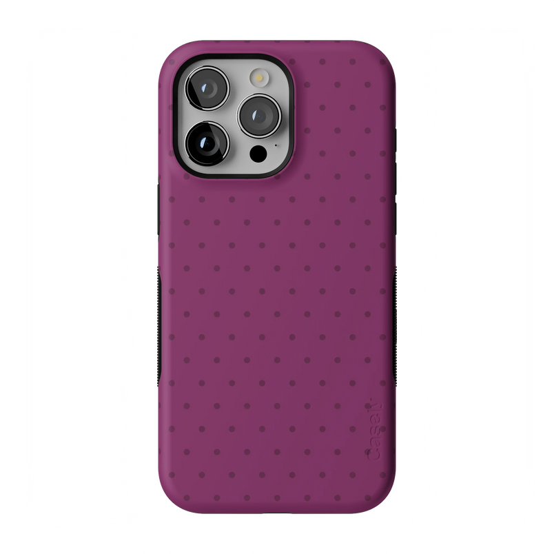 On the Dot | Plum Polka Dot Case - iPhone 13 Pro Max