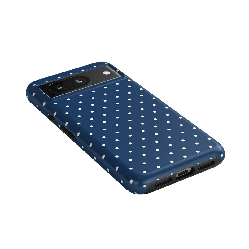 On the Dot | Navy Polka Dot Case