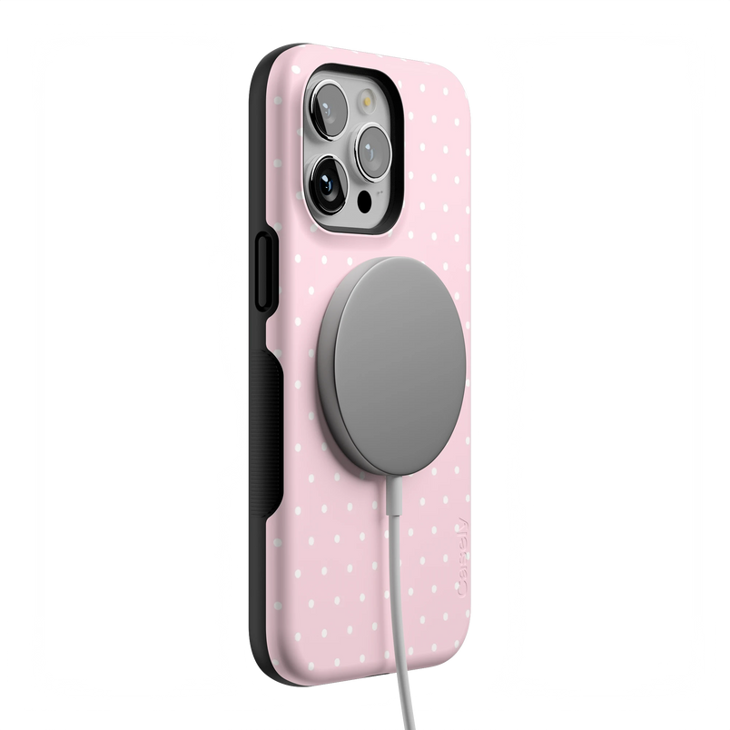 On the Dot | Pink & White Polka Dot Case