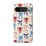 American Girlie | Red White & Blue Bows Case - Google Pixel 9 Pro XL