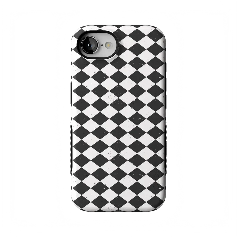 Salem's Hex | Black & White Checkered Case