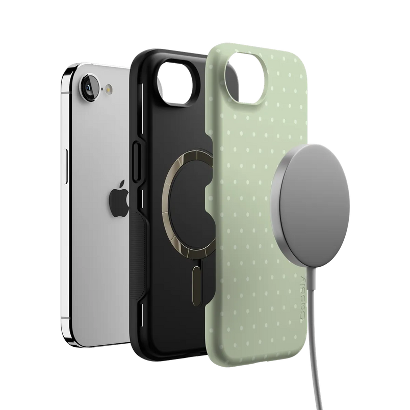On the Dot | Green Polka Dot Case