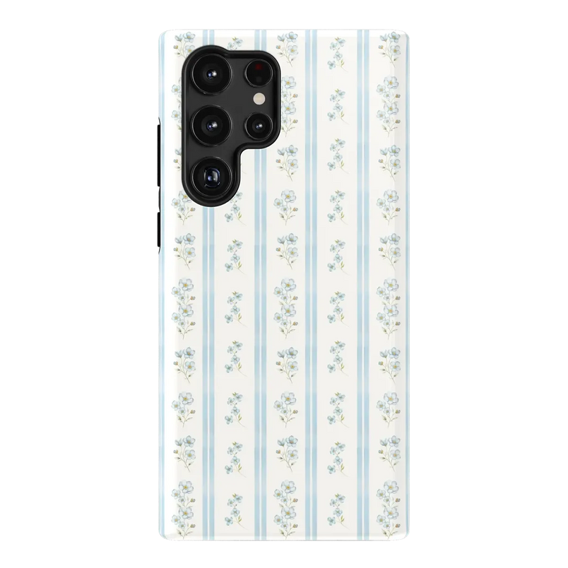 Cottage Stripe | Blue Floral Case