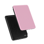 Sweet Jam | Light Pink Gingham Kindle Case