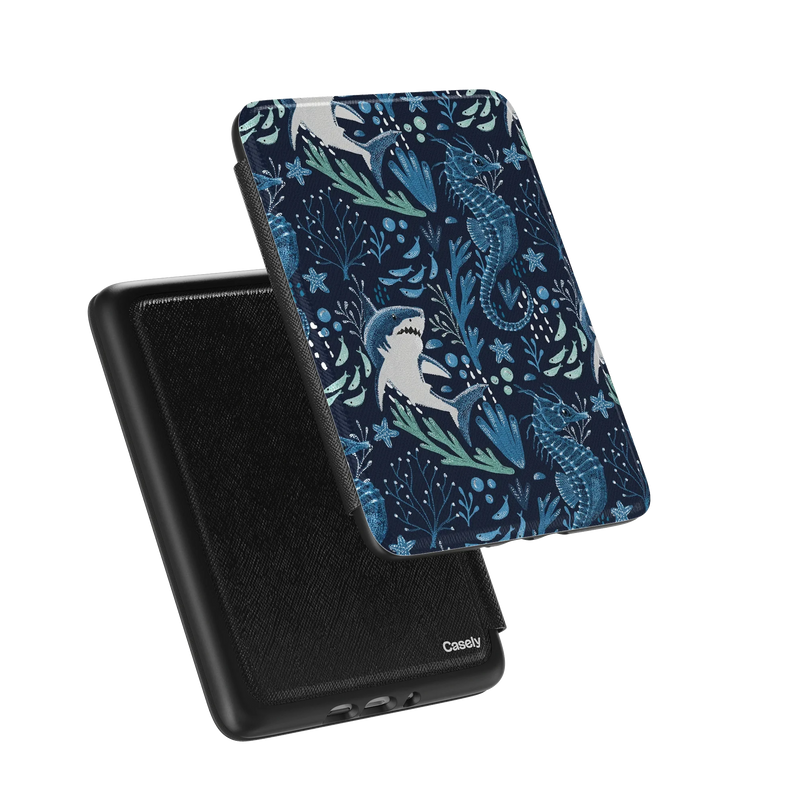 Midnight Reef | Shark Print Kindle Case