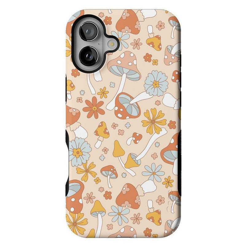 Mushroom Magic | Retro Floral Case iPhone Case get.casely Bold + MagSafe® iPhone 16 
