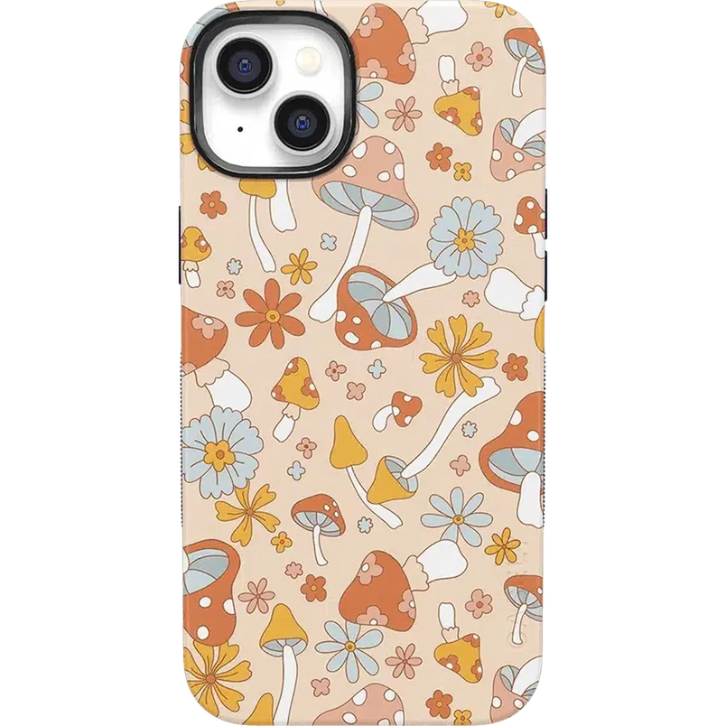 Mushroom Magic | Retro Floral Case iPhone Case get.casely Bold + MagSafe® iPhone 14 Plus