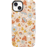 Mushroom Magic | Retro Floral Case iPhone Case get.casely Bold + MagSafe® iPhone 14 Plus