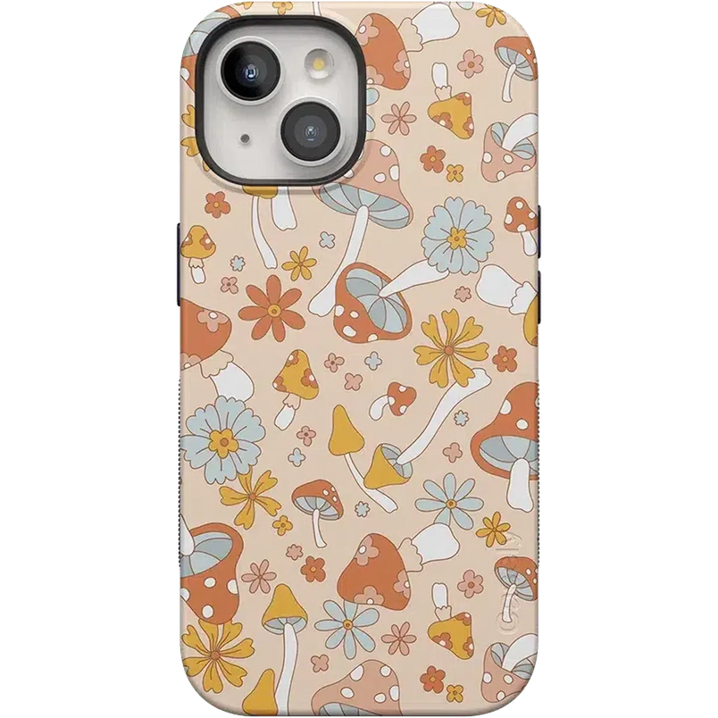 Mushroom Magic | Retro Floral Case iPhone Case get.casely Bold + MagSafe® iPhone 15
