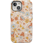Mushroom Magic | Retro Floral Case iPhone Case get.casely Bold + MagSafe® iPhone 15