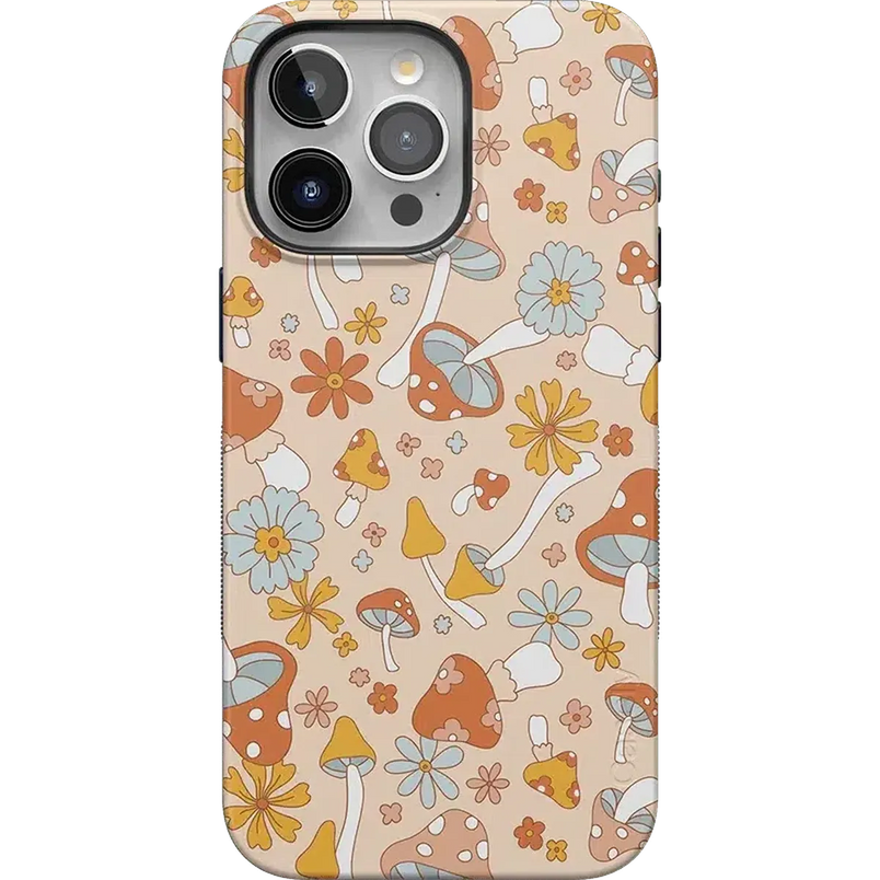 Mushroom Magic | Retro Floral Case iPhone Case get.casely Bold + MagSafe® iPhone 15 Pro