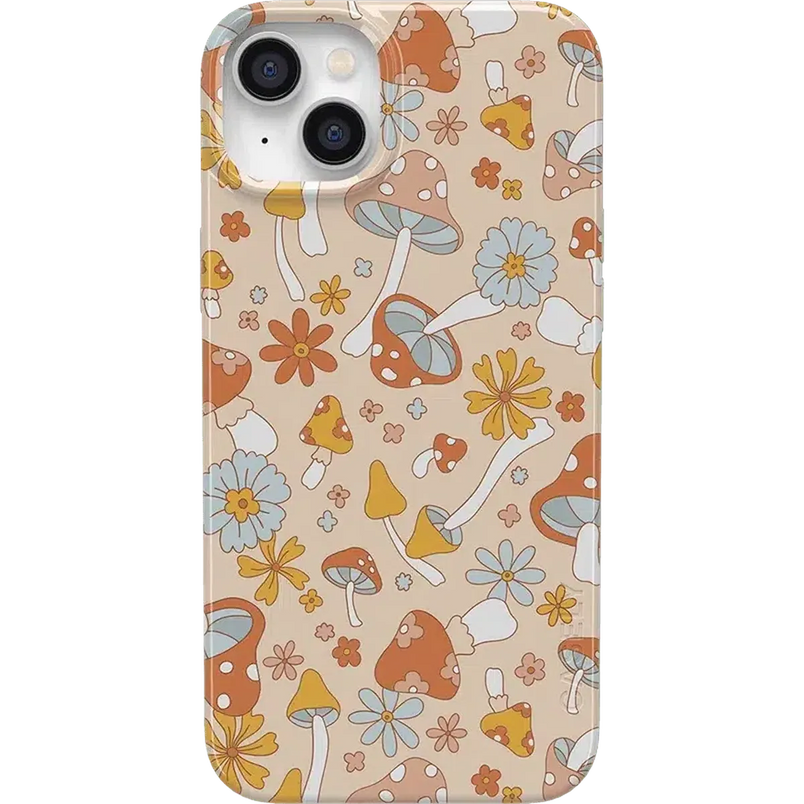 Mushroom Magic | Retro Floral Case iPhone Case get.casely Classic + MagSafe® iPhone 14 Plus