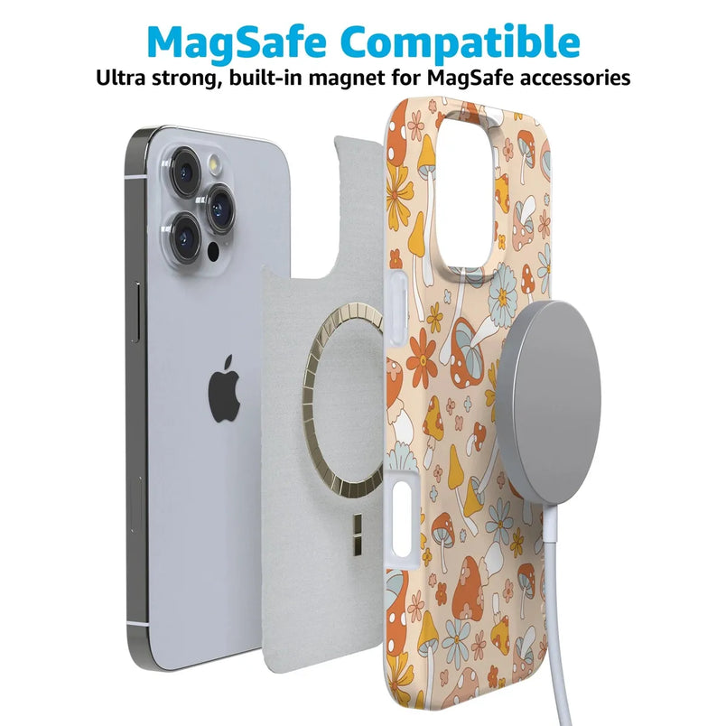 Mushroom Magic | Retro Floral Case iPhone Case get.casely 