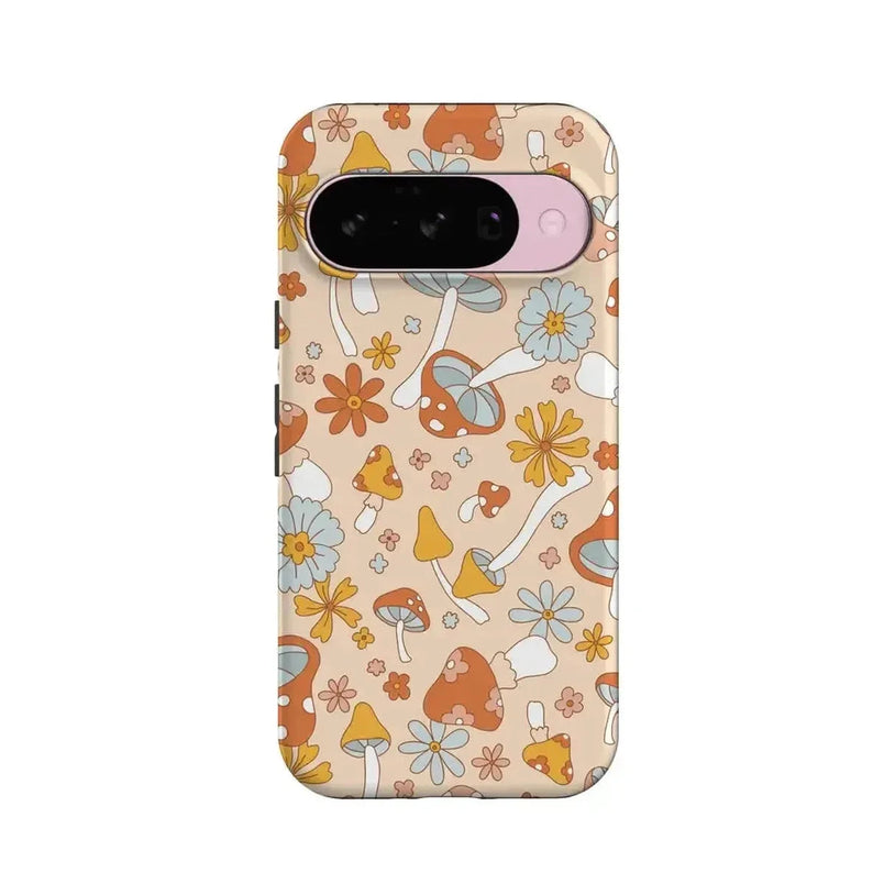 Mushroom Magic | Retro Floral Google Pixel Case Google Pixel Case Casetry Essential + MagSafe® Google Pixel 10 
