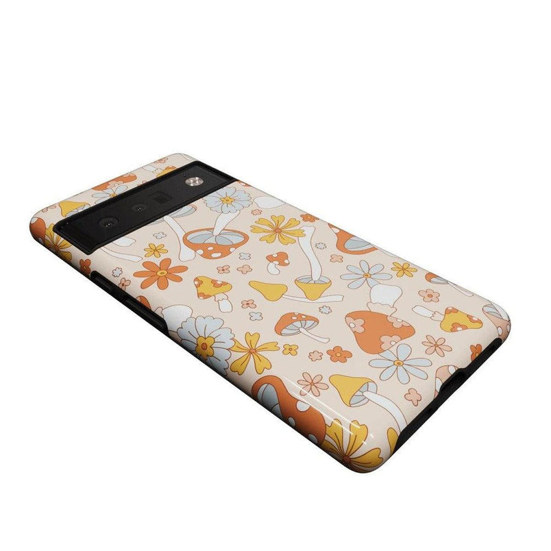 Mushroom Magic | Retro Floral Google Pixel Case Google Pixel Case Casetry 