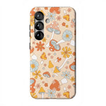 Mushroom Magic | Retro Floral Samsung Case Samsung Case Casetry Essential + MagSafe® Galaxy S25 