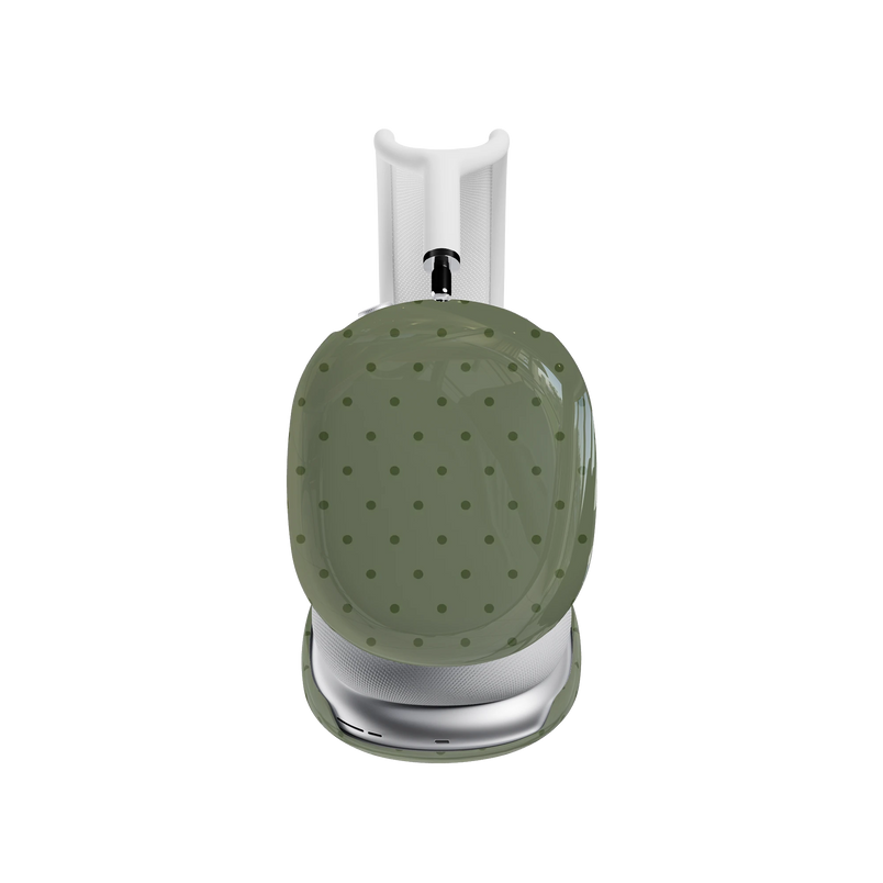 On the Dot | Olive Green Polka Dot AirPods Max Case
