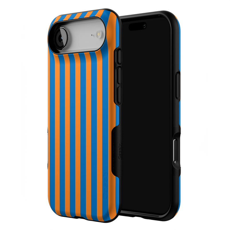 Go New York | Blue & Orange Stripes Case