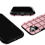Uptown Gridlock | Pink Checkerboard Case