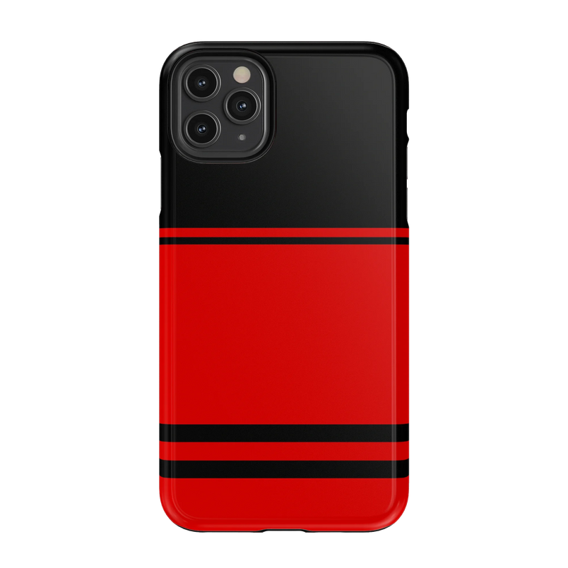 Go Canes | Black & Red Striped Case - iPhone 11 Pro