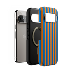 Go New York | Blue & Orange Stripes Case