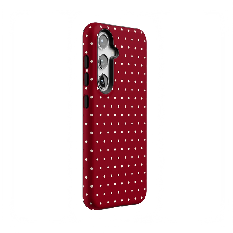 On the Dot | Maroon Polka Dot Case