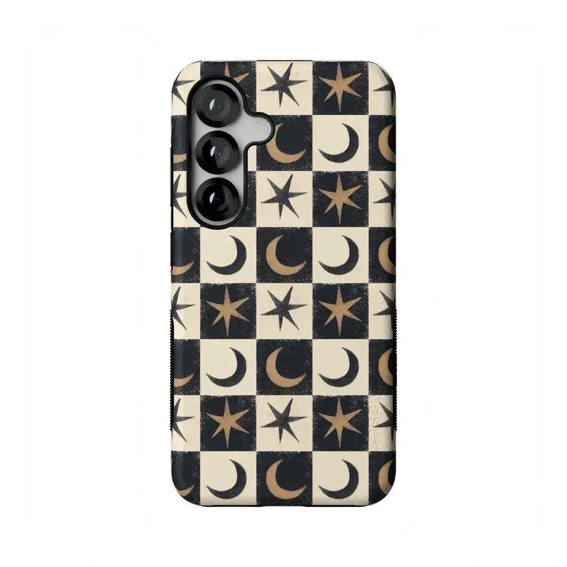 Mystic Moonstar | Black Celestial Case Phone Case get.casely Bold Flex + MagSafe® Galaxy S25 