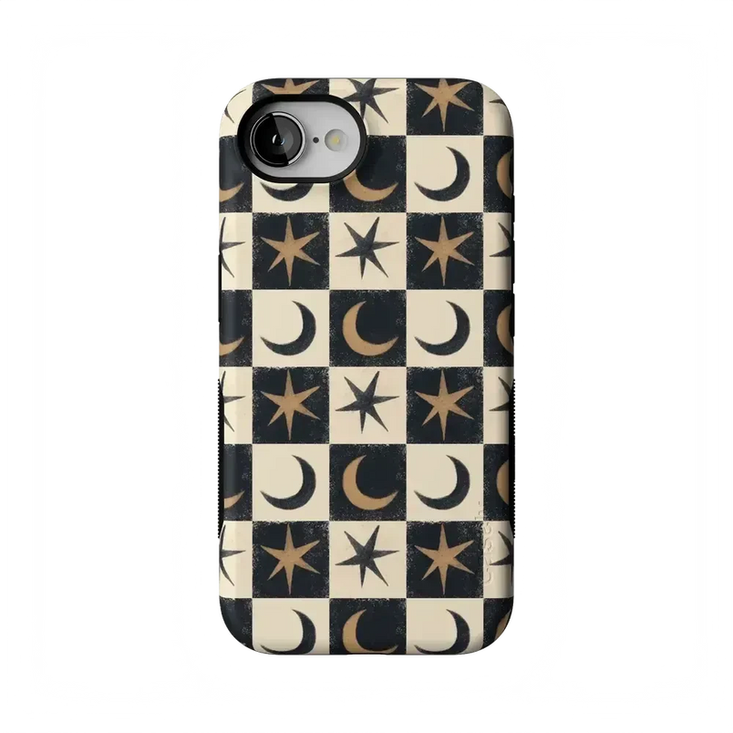 Mystic Moonstar | Black Celestial Case Phone Case get.casely Bold Flex + MagSafe® iPhone 17e 