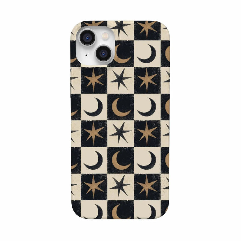 Mystic Moonstar | Black Celestial Case Phone Case get.casely Classic + MagSafe® iPhone 14 Plus 