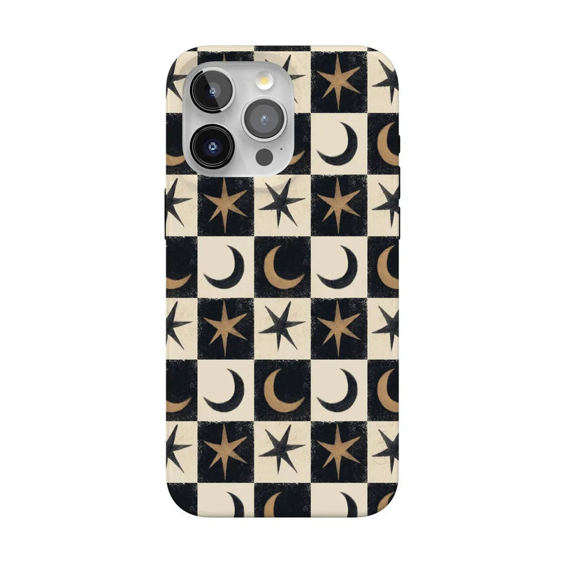 Mystic Moonstar | Black Celestial Case Phone Case get.casely Classic + MagSafe® iPhone 15 Pro Max 