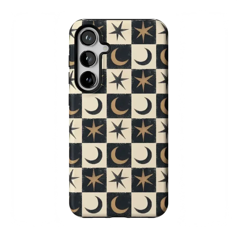 Mystic Moonstar | Black Celestial Case Phone Case get.casely Essential Galaxy S24 Plus 