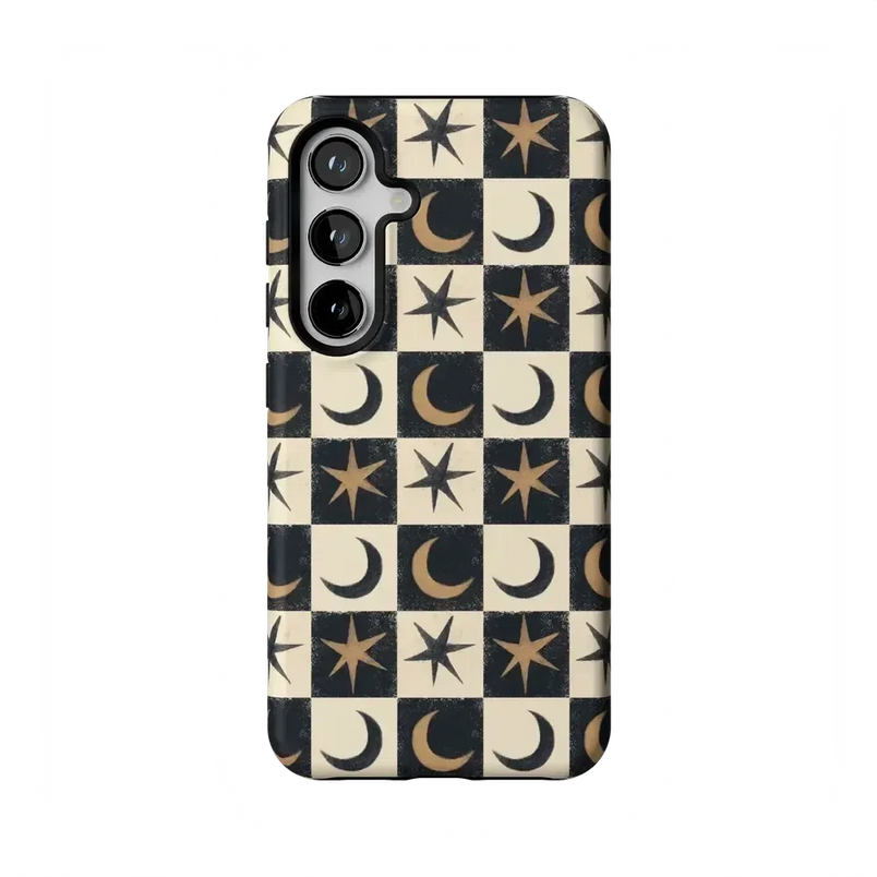 Mystic Moonstar | Black Celestial Case Phone Case get.casely Essential Galaxy S24 