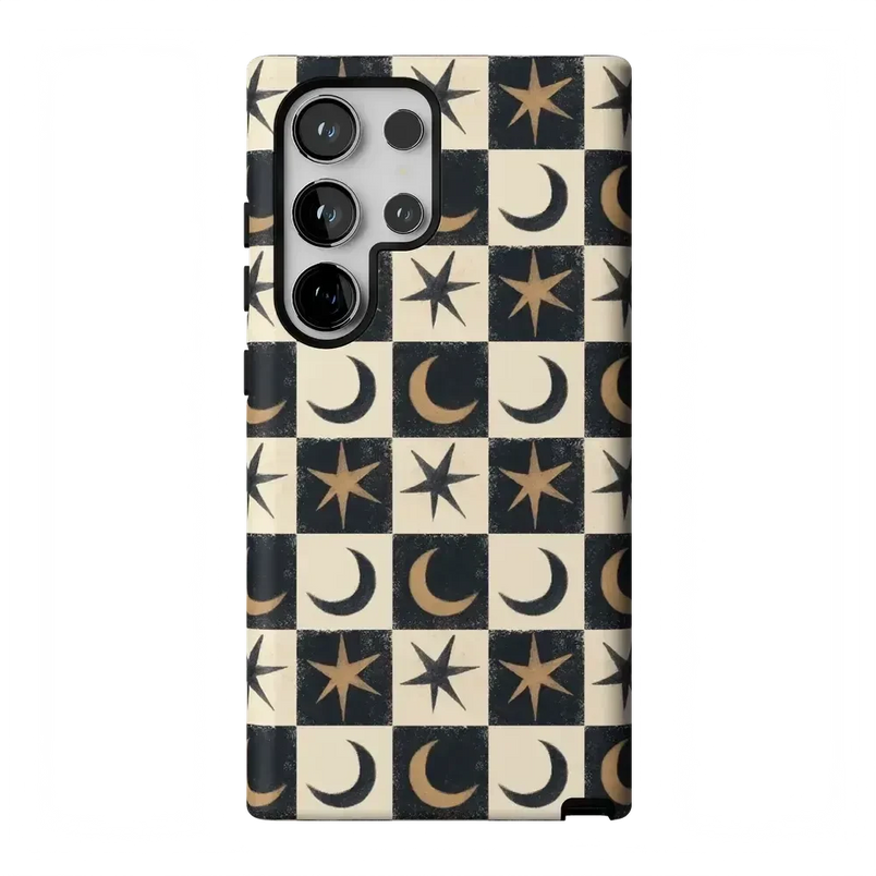 Mystic Moonstar | Black Celestial Case Phone Case get.casely Essential Galaxy S24 Ultra 