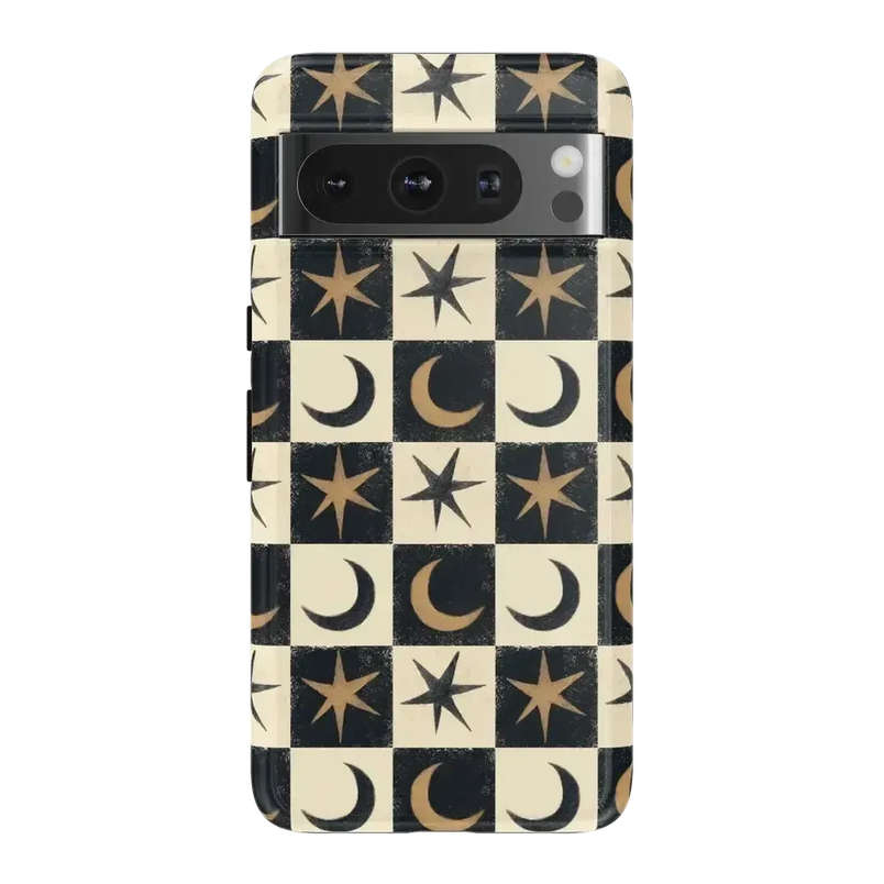 Mystic Moonstar | Black Celestial Case Phone Case get.casely Essential Google Pixel 8 Pro 