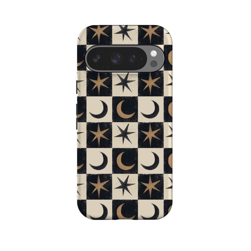 Mystic Moonstar | Black Celestial Case Phone Case get.casely Essential + MagSafe® Google Pixel 10 Pro 