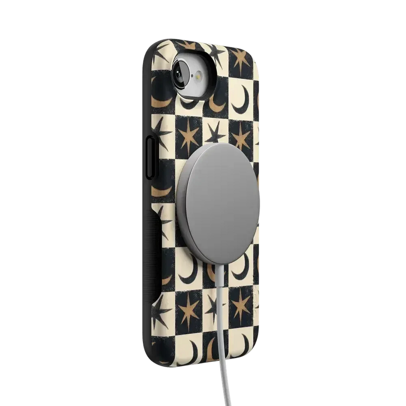 Mystic Moonstar | Black Celestial Case Phone Case get.casely 