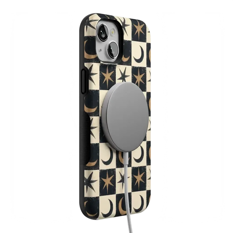 Mystic Moonstar | Black Celestial Case Phone Case get.casely 