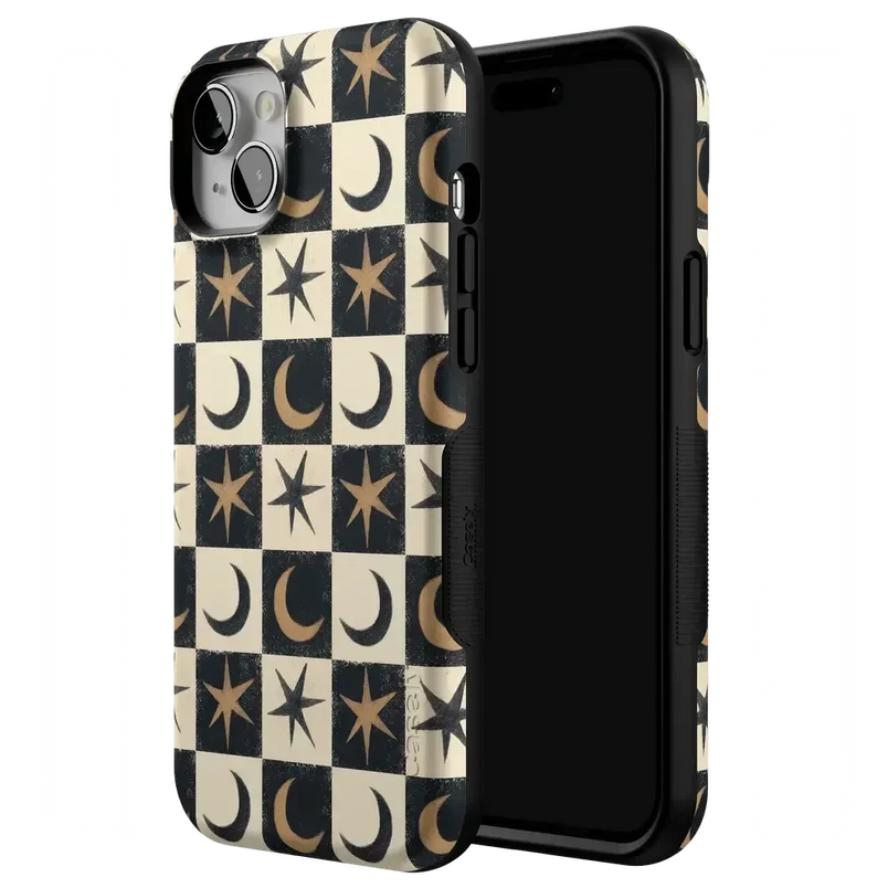Mystic Moonstar | Black Celestial Case Phone Case get.casely 
