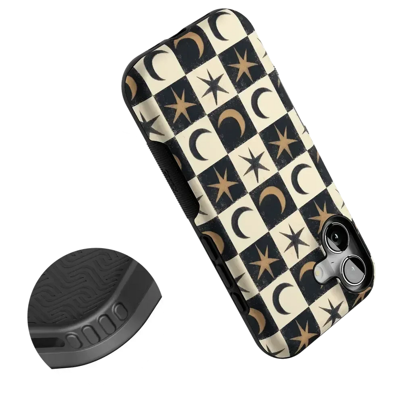 Mystic Moonstar | Black Celestial Case Phone Case get.casely 