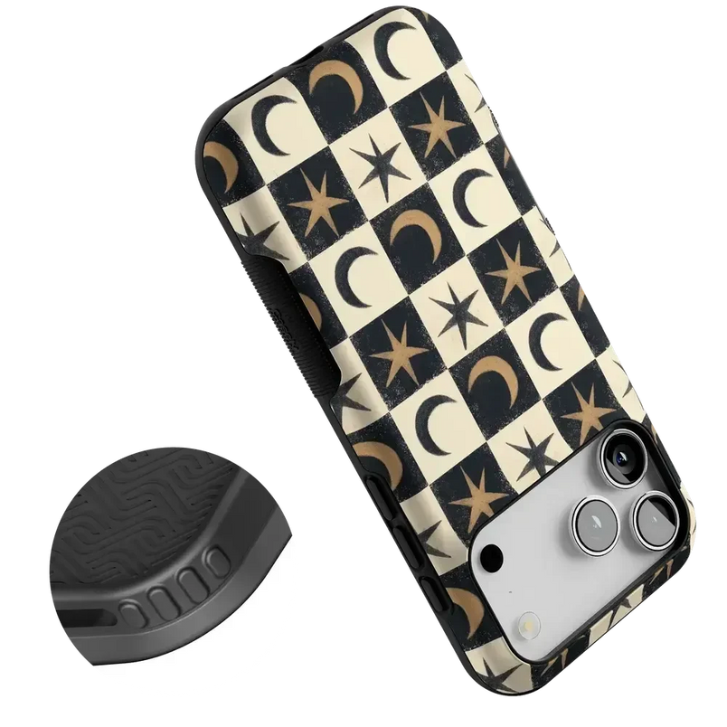 Mystic Moonstar | Black Celestial Case Phone Case get.casely 