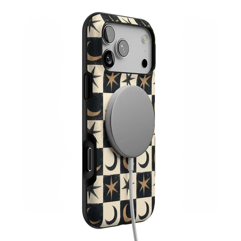 Mystic Moonstar | Black Celestial Case Phone Case get.casely 