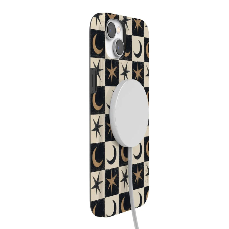 Mystic Moonstar | Black Celestial Case Phone Case get.casely 