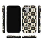 Mystic Moonstar | Black Celestial Case Phone Case get.casely 