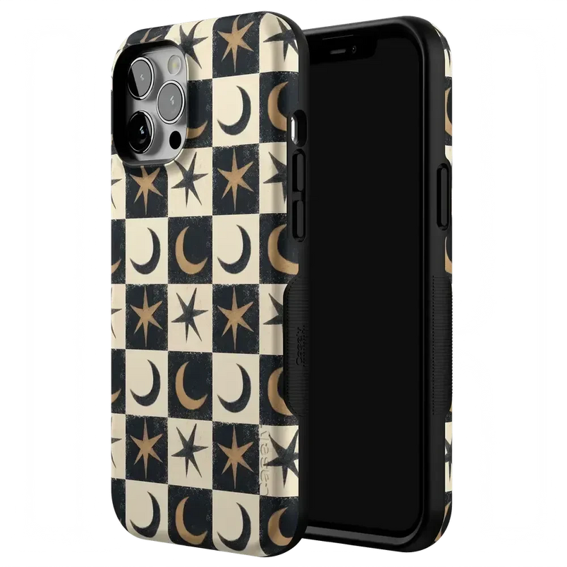 Mystic Moonstar | Black Celestial Case Phone Case get.casely 