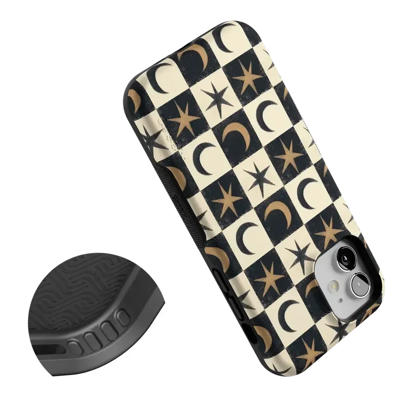 Mystic Moonstar | Black Celestial Case Phone Case get.casely 