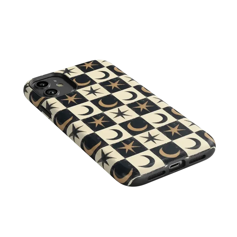 Mystic Moonstar | Black Celestial Case Phone Case get.casely 