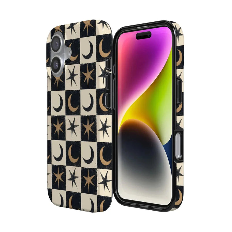 Mystic Moonstar | Black Celestial Case Phone Case get.casely 