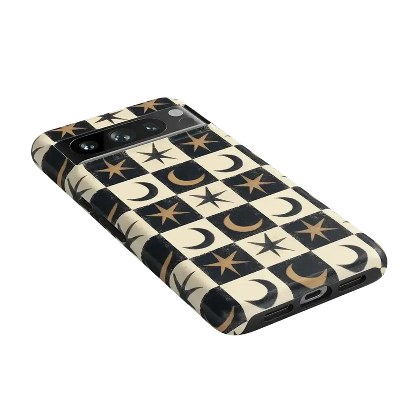 Mystic Moonstar | Black Celestial Case Phone Case get.casely 