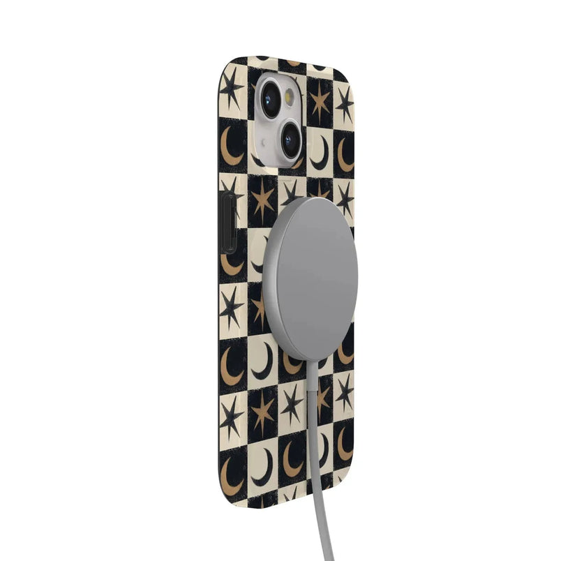Mystic Moonstar | Black Celestial Case Phone Case get.casely 